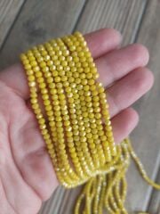 1 Dizi - 3 mm Kristal Cam Boncuk - 018