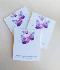 350 gram 1. Sınıf Kuşe Kağıt - 8 Cm * 9.5 Cm - Bijuteri Ürün Tanıtım Kartı - 027