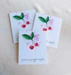 350 gram 1. Sınıf Kuşe Kağıt - 8 Cm * 9.5 Cm - Bijuteri Ürün Tanıtım Kartı - 029