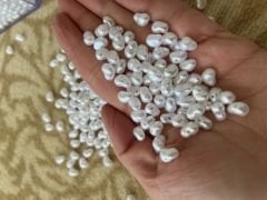 (25 gram ~ 100-125 adet) Plastik Şekilsiz Barok İnci