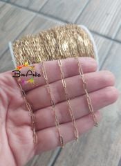 (1 metre) 316 L Çelik Sarı Ataç Zincir