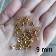 (5 adet) Çelik Gold 9 mm Papağan Klips