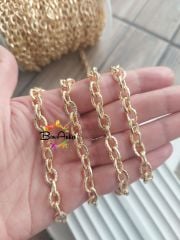 (1 metre) Pirinç Sarı Kaplama Zincir - 02