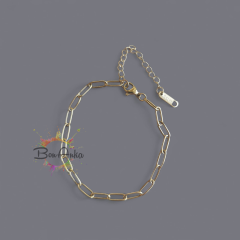 (1 adet) Çelik Gold Plakalı Ataç Model Bileklik Aparatı